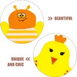UPKOC 5pcs Baby Bath Mitt Washcloths Gloves, Cartoon Cotton Wash Towel Scrubber for Kids, Infant Bathing Mitt, Gentle Exfoliating and Cleansing Sponge Rinser Glove - Image 6