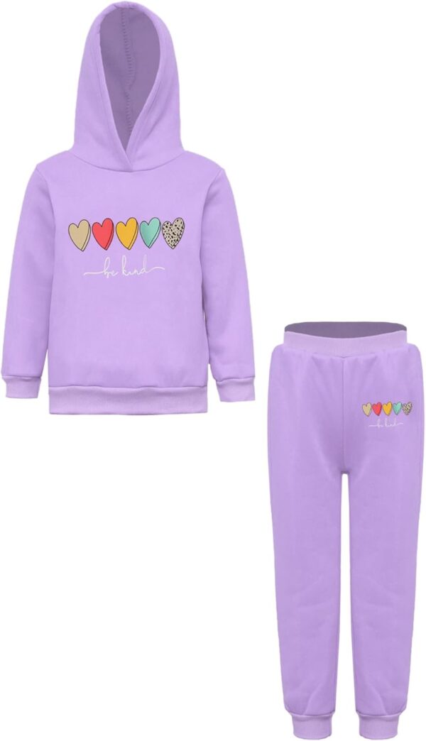 Teen Girl Clothes Long Sleeve Hoodie Tops with Stretch Pants Fashion Spring Fall Outfit 2 Pcs Outfits - Image 3