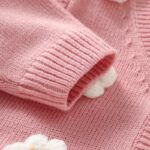 LAWKUL Baby Toddler Girl Cardigan Warm Sweater Floral Long Sleeve Jumpers Coats Knitted Clothes - Image 4