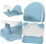 TOBBOMEY Child Bath Seat Baby Tub Chair Strong Suction Cups Comfortable Bathing Great Baby Shower Birthday Green - Image 4