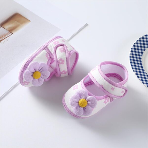 Infant Baby Sandal Sneaker Baby Boy Girl Summer Shoes with Flower Outdoor Indoor First Walker Toddler Girls Soft Sole Crib Dress Shoes - Image 5