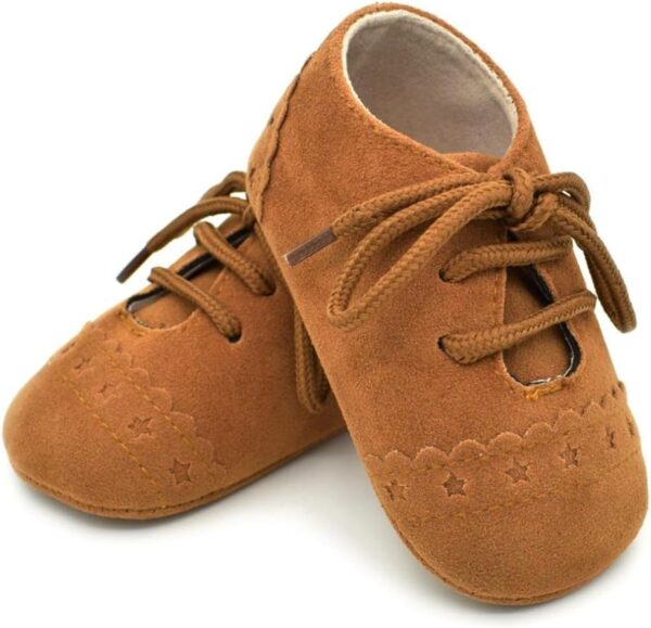 Girls Shoes, Baby Boy Fashion Sneaker Anti-Slip Soft Sole Lace Up Toddler Shoes - Image 2