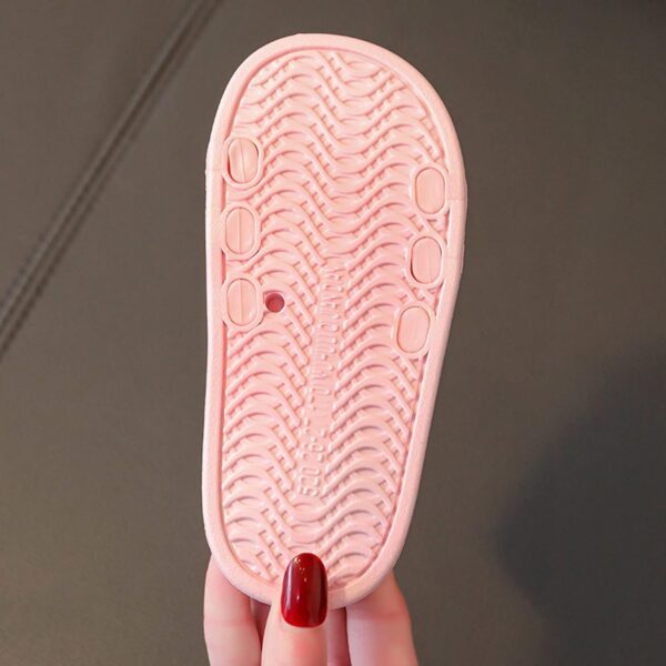 HAOLEI Baby Girls Slide Sandals Strawberry Print Soft Sole Slip On Sliders Thick Bottom Cloud Sliders Summer Slippers Beach & Pool Shoes for Toddlers Children Kids 2-10 Years - Image 5