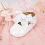 CENCIRILY Baby Girl Mary Jane Shoes Anti-Slip First Walking Bowknot Soft Sole Princess Wedding Dress Flats for 0-18 Month - Image 3