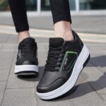 ENEN Kids Roller Skate Shoes for Boys Girls, Skateboarding Shoe Outdoor Parkour Shoes with 2-Wheels Unisex Retractable Skating Shoes for Children's Park Sports Walking - Image 3