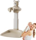 Baby Bath Stand, Baby Bath Support Anti-Slip Base Standing up, Portable Bath Helper Bathing Seat Chair Handle Sturdy for Bathroom Mother