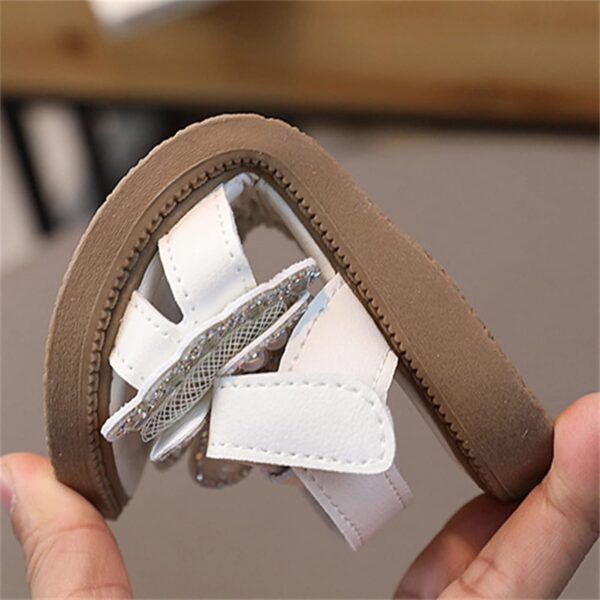 ROLAQDK Toddler Girls Shoes Size 6 Girls Dress Shoes Butterfly Rhinestones Party Wedding Princess Daily Wear for Toddler To Big Kids Sandal Size 13 Water Shoe Toddler Girl Toddler Shoes Size 5 Girls - Image 3