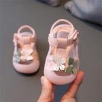 Girls Sandals Size 2 Toddler Baby Girl Shoes Breathable Shoe Dew Toe Shoe Bag Head Sandals Girl Sandals Baby Soft Shoe Sandals for 0 to 3 Years Toddler Swim Shoes - Image 5