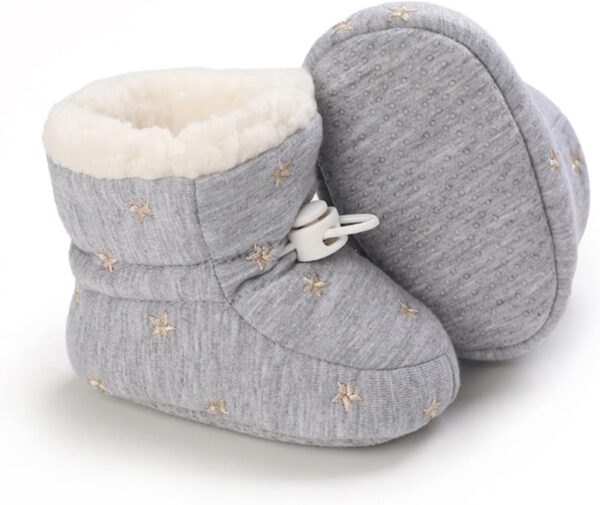Infant Boys Shoes Baby Shoes Warm Short Boots Shoes Fashion Printing Non Slip Breathable Boots Size 4 Shoes for Baby Girls - Image 4