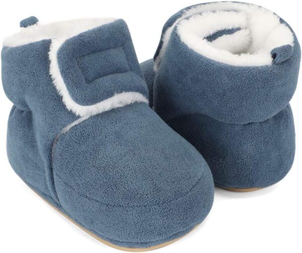 MASOCIO Baby Boys Girls Winter Warm Booties Infant Soft Sole Boots Anti-Slip Booties - Image 6