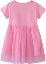 Baby Girl's Summer Dresses Short Sleeve Casual Dinosaur Horse Print Shirt Dress Little Kids Clothes Children Age 1-7 Years - Image 2