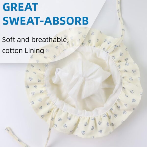 XIAOHAWANG Baby Girl Sun Hat Embroidered Flowers Toddler Bucket Hats Summer Cap for Infant Girls - Image 4