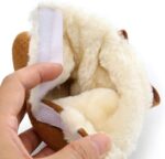 Petyoung Baby Winter Warm Fleece Bootie, Newborn Non-Slip Soft Sole Winter Shoes Bowknot Prewalker Boots for Girls 0-18 Months - Image 3