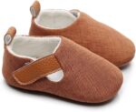 Infant Baby Girls First Walking Shoes with Bowknot Elastic Band Soft-Soled Cotton Newborn Loafers Moccasin Flat Shoes Infant Toddler Prewalker Crib Shoes Mary Jane Shoes - Image 2