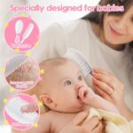 Baby Hair Brush and Comb Sets, New Born Baby Hair Brushes, Perfect Baby Registry Gift for Newborns(Pink) - Image 5