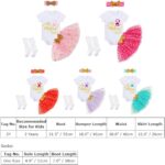 IBTOM CASTLE My 1/2 /1st /2nd/3rd Birthday Outfits for Baby Girl Bodysuit Romper/T-Shirt+Polka Dot Tulle Tutu Skirt +Socks+Bowknot Headband 4pcs Formal Princess Cake Smash Party Baptism Dress - Image 7