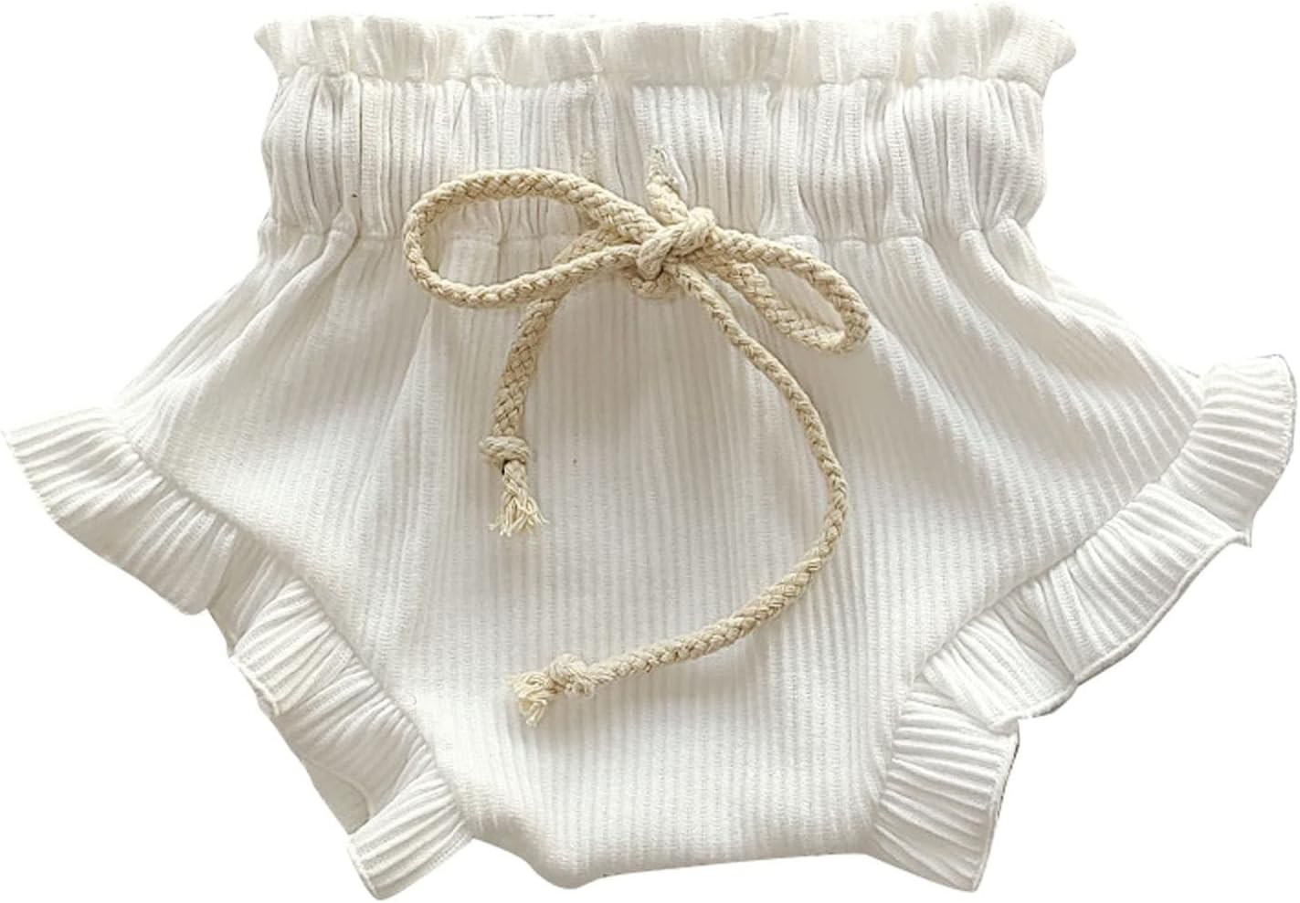 617nqIcvNBL._AC_SL1500_.jpg Baby Bloomers Newborn Infant Cute Ruffle Shorts Summer Casual Breathable Short Pants Toddler Girl Clothes Baby Soft Underwear - Image 1