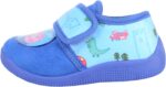 ABSOLUTE FOOTWEAR Childrens Kids Infants Boys Winter Slip On Touch and Close Cartoon Pig Slippers - Image 4