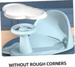 TOBBOMEY Child Bath Seat Baby Tub Chair Strong Suction Cups Comfortable Bathing Great Baby Shower Birthday Green - Image 6