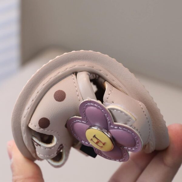 Toddler Baby Girl Shoes Breathable Shoe Dew Toe Shoe Bag Head Sandals Girl Sandals Baby Soft Shoe Covers Sandals For 0 To 2 Years Black Dress Shoes for Girls - Image 4