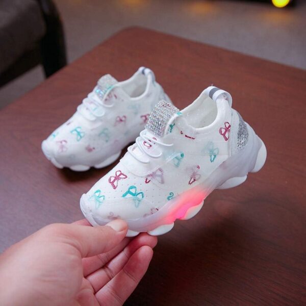 SRTUMEY Clearance Toddler Baby Athletic Trainers Kids Boys Girls Led Light Up Luminous Sneakers Children Non-Slip Sport Shoes Running Shoes - Image 6