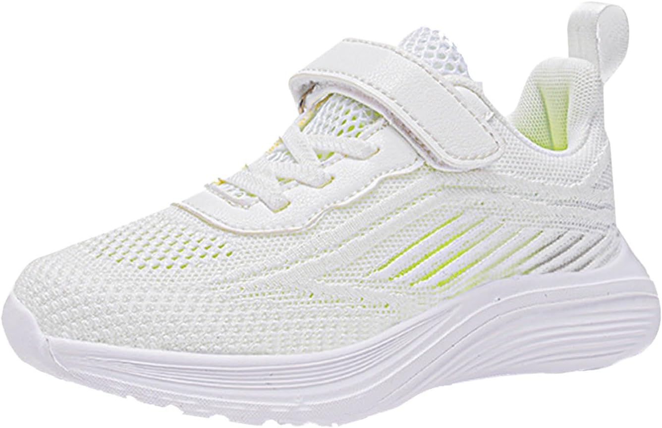 618fcjIcFjL._AC_SL1500_.jpg Kids Mesh Easy Fasten Trainer Unisex Trainers Boys Girls Walking Shoes Athletic Sports Shoes for Little/Big Kids Shoes Lightweight Breathable Sneakers Casual Walking Shoes Running Tennis Shoes - Image 1