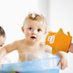 UPKOC 5pcs Baby Bath Mitt Washcloths Gloves, Cartoon Cotton Wash Towel Scrubber for Kids, Infant Bathing Mitt, Gentle Exfoliating and Cleansing Sponge Rinser Glove - Image 9