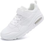 Tooplf Kids Trainers Boys School Shoes Hoop and Loop Air Cushion Running Shoes