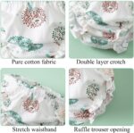Mifeiwukawa 3 Pack Baby Girls' Toddler Bloomers Diaper Covers Briefs Underwear Set with Bow Ruffle for Infant Kids Girls 6-36 Months - Image 5