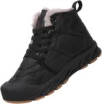 Black Sneaker for Boys Children's Cotton Shoes New Children's Snow Boots Boys Outdoor Cotton Shoes Padded Warm Winter Boots Boys Trainers Size 4