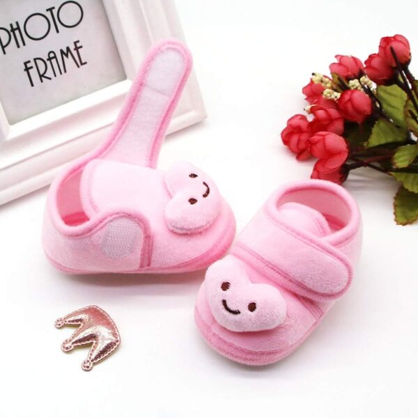 IQYU Newborn First Hiking Shoes Baby Girls Boys Toddler Shoes Girls Baby Shoes 0 6 Months Cotton Shoes Crawling Shoes Newborn 0 3 Months First Walking Shoes Baby Christening Shoes - Image 7
