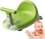 Baby Bath Seat, Nonslip Motorcycle Shaped Toddler Stool, Stable, Comfortable Bathroom Shower Chair for Babies, Secure Design for Easy Bath Time Fun and Safety, 14.57x10.71 Inches - Image 8