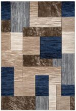 Majestic Rug – Large Washable Non-Slip Carpet for Living Room, Bedroom, Lounge, Dining, Kitchen Fluffy Thick Soft Modern Indoor Floor Rugs (Des 1, 120x170 cm) - Image 3