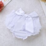 Newborn Baby Girls Tulle Bowknot Bloomers Diaper Cover Ruffled Shorts Brief with Flower Headband Photo Prop - Image 6