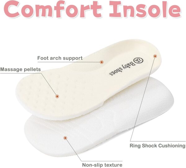 MASOCIO Baby Boy Girl First Walking Shoes Infant Toddler Trainers Rubber Anti-Slip Prewalker Shoes - Image 6