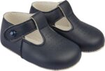 Baypods, Baby Shoes for Boys & Girls, Soft Soled Pre Walker Shoes, Soft Faux Leather Baby Boys & Baby Girls Shoes, B625 T Bar Style Shoe with Hole Punch, Made in England