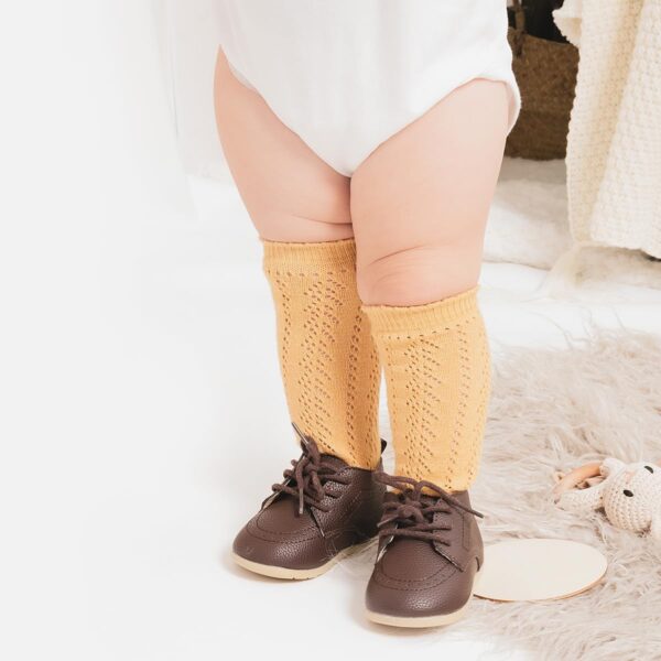 Sonsage Infant Baby Boys Girls Classic PU Leather Wedding Loafers Brogue Toddler Oxford Dress Shoes First Steps Walking Flat Lazy Crib Shoe - Image 3