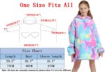 Shamdon Home Collection Kids Oversized Blanket Hoodie,Wearable Blanket Sweatshirt for Girls Boys, Sherpa FLeece Hooded Pullover with Pocket for Children Teens Aged 5-15 - Image 6