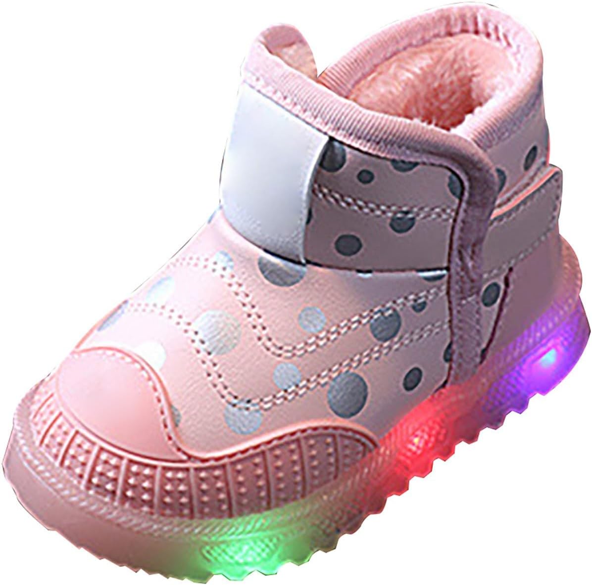 61Assp7wmzL._AC_SL1500_.jpg SRTUMEY Toddler Girl LED Walking Sneaker Light up Shoes for Boys Girls Birthday Gifts for Kids Baby Trainers Athletic Sport Shoes - Image 1