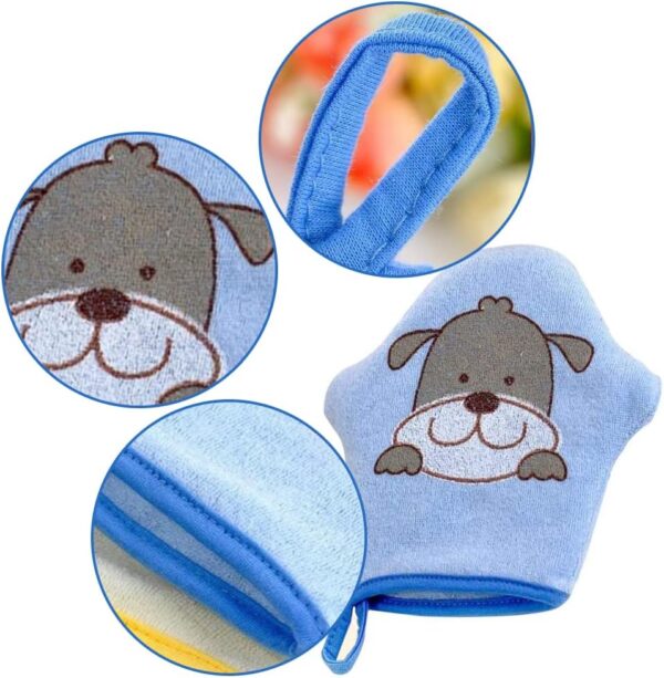 Baby Wash Mitt Soft Bath Mitt Gloves Washcloth Cute Animal Shower Bathing Mitt Loofah for Baby Toddler Kids - Image 3