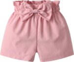Toddler Infant Baby Girl Elastic Waist Bow Shorts 3 Pack Summer Shorts - Image 3