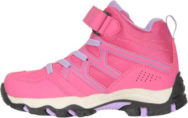 Mountain Warehouse Oscar Junior Walking Boots - Comfortable Shoes with Elastic laces & Touch Strap Fastening - Spring, Summer Hiking, Trekking, Outdoors & Walking - Image 4