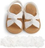 Baby Girls Sandals Summer Cotton Sandals and Walking Shoes Open Toe Sandals