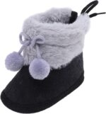 Anti-Slip Loafer Flat Girls Plush Snow Warming Shoes Baby Soft Boots Infant Baby Shoes Toddler Shoes 6