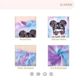 KONFEN Baby Girl Summer Outfits, Tie-dye Short Sleeve Top + Shorts 2PCS Set, Girl Summer Clothes Short Sleeves T Shirt and Shorts Suit Casual Infant Outfit Set for 12 Months - 5 Years Old Girls - Image 5