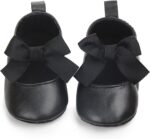 Baby Girls First Walking Shoes with Bowknot Soft Sole Newborn Loafers Autumn Round Head Leatherwear Flat Shoes Anti-Slip Princess Wedding Dress Mary Jane Shoes Infant Toddler Shoes - Image 5