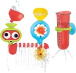 Yookidoo Baby Toddler Bath Toy - Spin 'N' Sprinkle Water Lab with Spinning Gears & Rotating Googly Eyes - Mold Free Suction Cups Attach to Any Tub or Shower(1 2 3 Years Old)- Great Gift for Kids