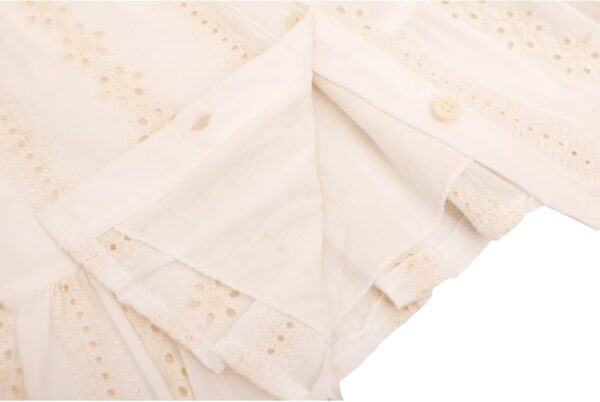 Lilax Toddler Girls' Long Sleeve Lace Embroidered Button Down Dress with Matching Bag - Image 6