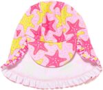 BONVERANO Infant and Baby Girl Swimsuits/Rashguard One Piece UPF 50+ Sun Protection Ruffle Zipper with Sun Cap. - Image 3