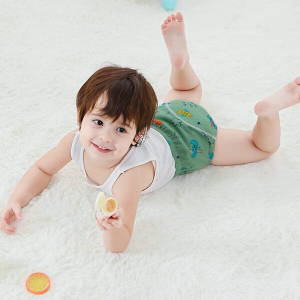 Heekcaa Potty Training Pants for Boys Girls，6 Packs Reusable Baby Toddler Training Pants Soft Washable, 2-6 Years - Image 2